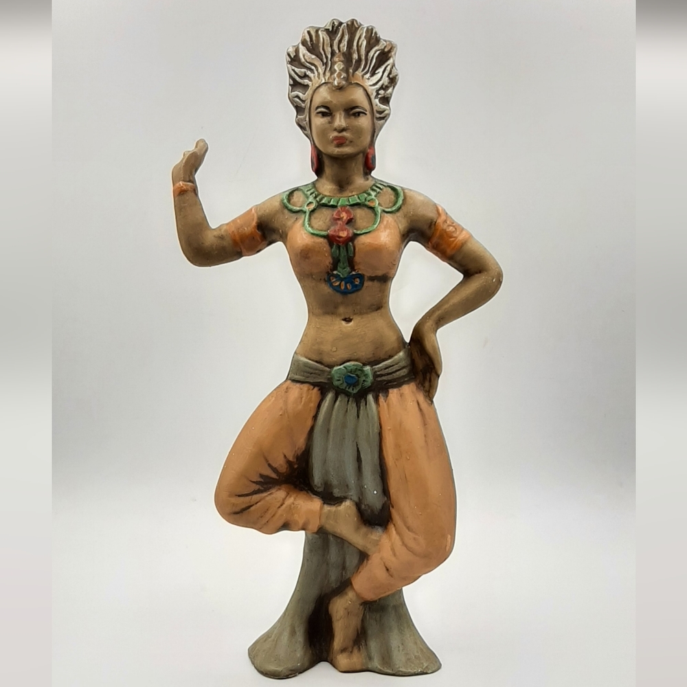 Vintage 1968 Hobbyist Dancing Woman Rare Handmade and Hand Painted